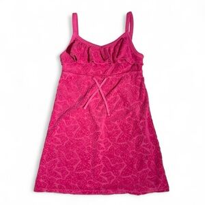 BNWOT Vintage Juicy Couture Pink Butterfly Print Dress